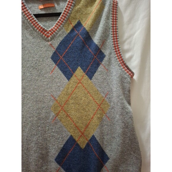 PARX Premium Lambswool Multicolor Men's Vest Size L - Picture 6 of 10